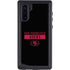 NFL San Francisco 49ers Black Performance Series Galaxy Note 10 Waterproof Case