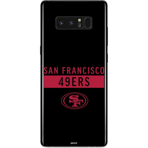 NFL San Francisco 49ers Black Performance Series Galaxy Note 8 Skin