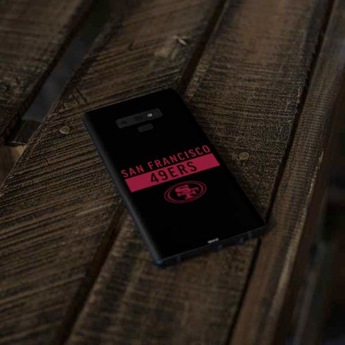 NFL San Francisco 49ers Black Performance Series Galaxy Note 9 Skin