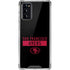 NFL San Francisco 49ers Black Performance Series Galaxy Note20 5G Clear Case