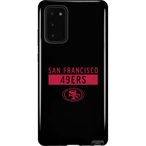 NFL San Francisco 49ers Black Performance Series Galaxy Note20 5G Pro Case