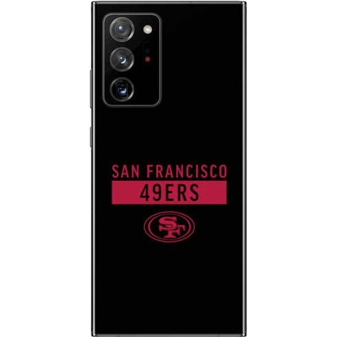 NFL San Francisco 49ers Black Performance Series Galaxy Note20 Ultra 5G Skin