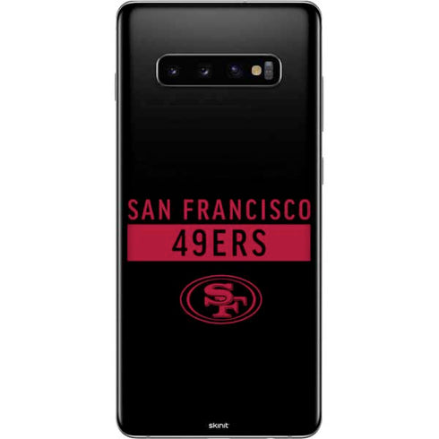 NFL San Francisco 49ers Black Performance Series Galaxy S10 Plus Skin