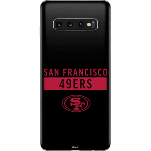 NFL San Francisco 49ers Black Performance Series Galaxy S10 Skin