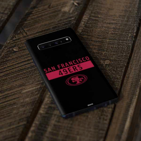 NFL San Francisco 49ers Black Performance Series Galaxy S10 Skin