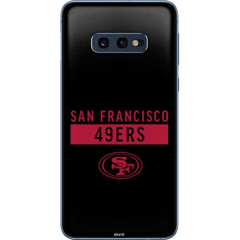 NFL San Francisco 49ers Black Performance Series Galaxy S10e Skin