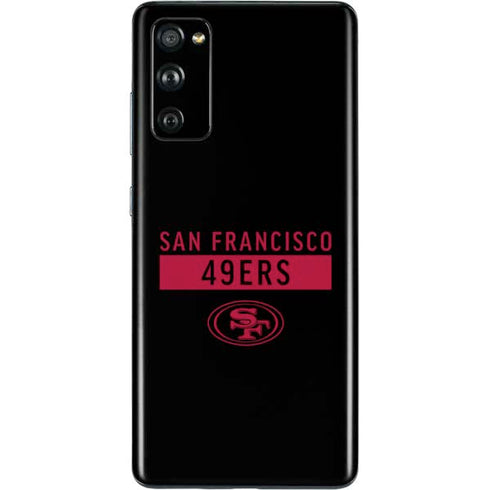NFL San Francisco 49ers Black Performance Series Galaxy S20 Fan Edition Skin