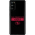 NFL San Francisco 49ers Black Performance Series Galaxy S20 Fan Edition Skin