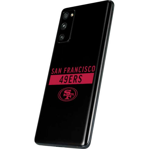 NFL San Francisco 49ers Black Performance Series Galaxy S20 Fan Edition Skin