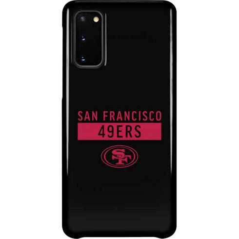 NFL San Francisco 49ers Black Performance Series Galaxy S20 Lite Case