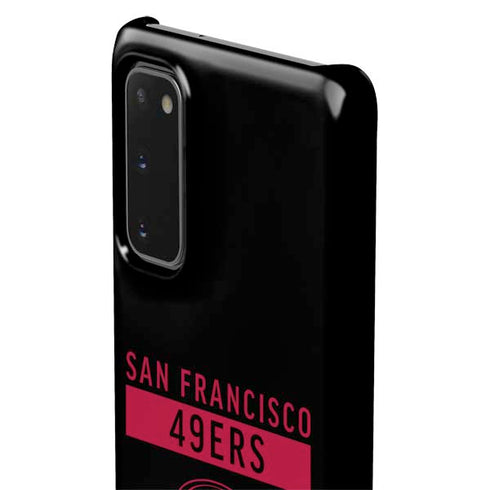 NFL San Francisco 49ers Black Performance Series Galaxy S20 Lite Case