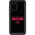 NFL San Francisco 49ers Black Performance Series Galaxy S20 Plus Waterproof Case