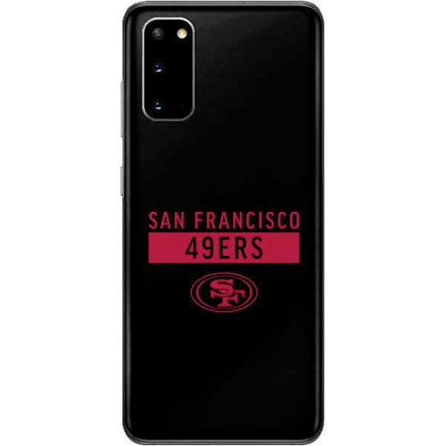 NFL San Francisco 49ers Black Performance Series Galaxy S20 Skin