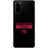 NFL San Francisco 49ers Black Performance Series Galaxy S20 Skin