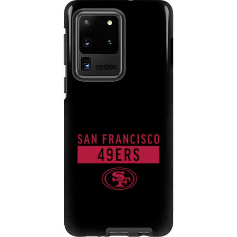 NFL San Francisco 49ers Black Performance Series Galaxy S20 Ultra 5G Pro Case