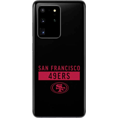 NFL San Francisco 49ers Black Performance Series Galaxy S20 Ultra 5G Skin