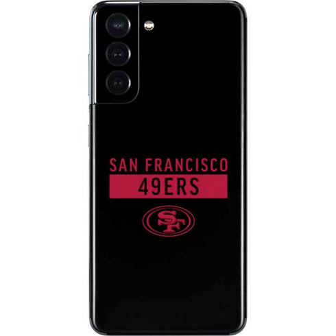 NFL San Francisco 49ers Black Performance Series Galaxy S21 5G Skin