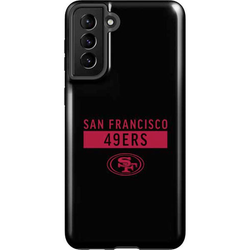NFL San Francisco 49ers Black Performance Series Galaxy S21 FE Pro Case