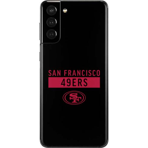 NFL San Francisco 49ers Black Performance Series Galaxy S21 Plus 5G Skin