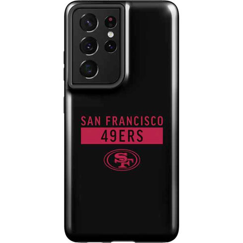 NFL San Francisco 49ers Black Performance Series Galaxy S21 Ultra 5G Pro Case