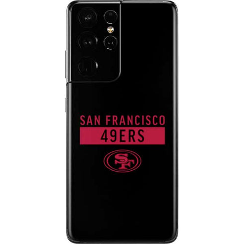 NFL San Francisco 49ers Black Performance Series Galaxy S21 Ultra 5G Skin