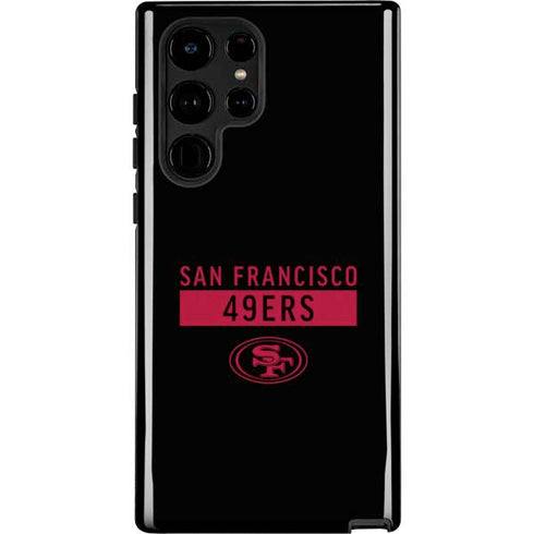 NFL San Francisco 49ers Black Performance Series Galaxy S22 Ultra Pro Case