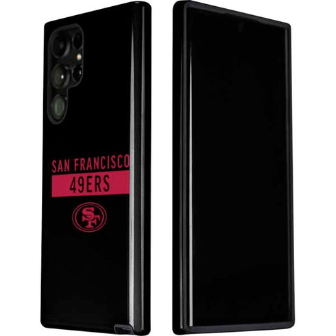 NFL San Francisco 49ers Black Performance Series Galaxy S22 Ultra Pro Case