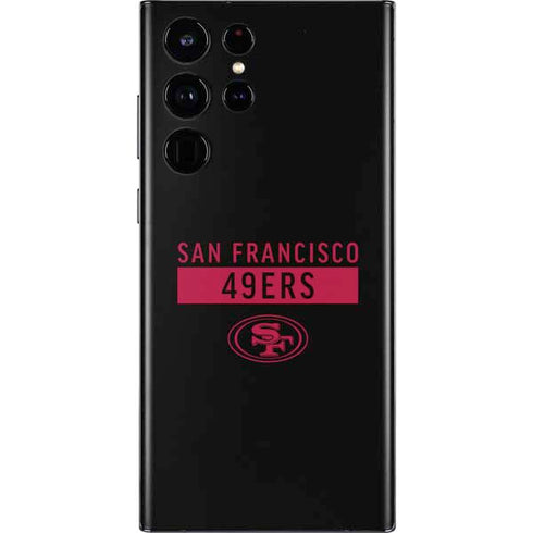 NFL San Francisco 49ers Black Performance Series Galaxy S22 Ultra Skin