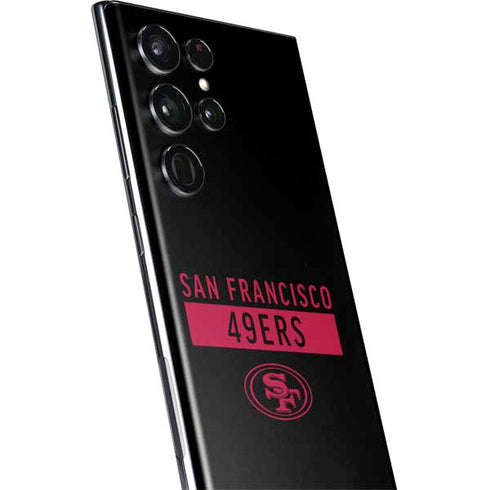 NFL San Francisco 49ers Black Performance Series Galaxy S22 Ultra Skin