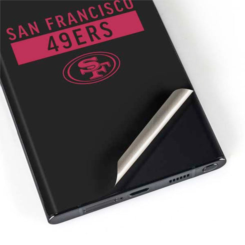NFL San Francisco 49ers Black Performance Series Galaxy S22 Ultra Skin