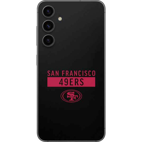 NFL San Francisco 49ers Black Performance Series Galaxy S23 FE Skin