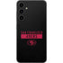 NFL San Francisco 49ers Black Performance Series Galaxy S23 FE Skin