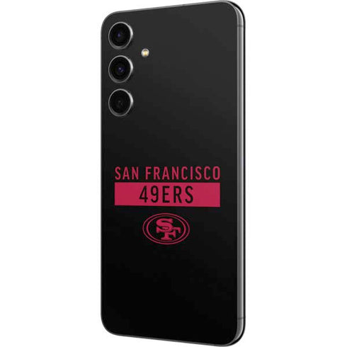 NFL San Francisco 49ers Black Performance Series Galaxy S23 FE Skin