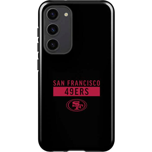 NFL San Francisco 49ers Black Performance Series Galaxy S23 Plus Pro Case