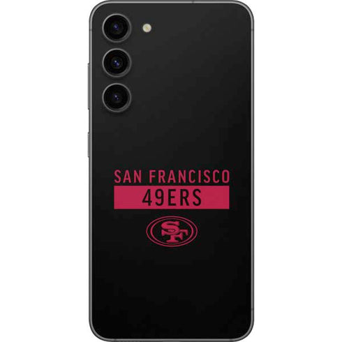 NFL San Francisco 49ers Black Performance Series Galaxy S23 Plus Skin