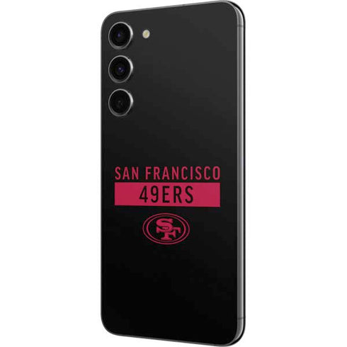 NFL San Francisco 49ers Black Performance Series Galaxy S23 Plus Skin