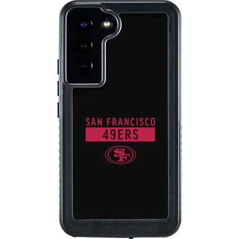 NFL San Francisco 49ers Black Performance Series Galaxy S23 Plus Waterproof Case