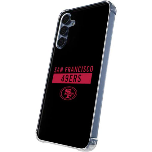 NFL San Francisco 49ers Black Performance Series Galaxy S24 Clear Case