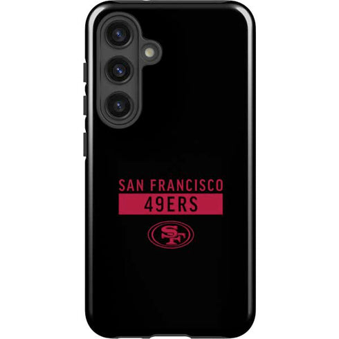 NFL San Francisco 49ers Black Performance Series Galaxy S24 Impact Case