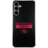 NFL San Francisco 49ers Black Performance Series Galaxy S24 Plus Clear Case