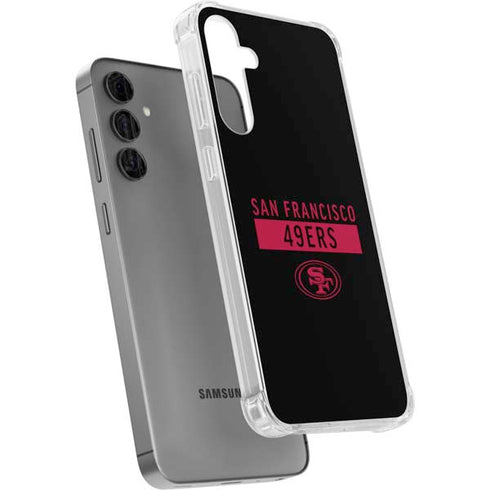 NFL San Francisco 49ers Black Performance Series Galaxy S24 Plus Clear Case