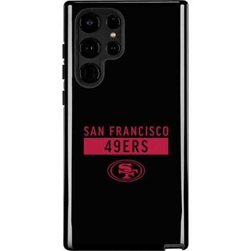 NFL San Francisco 49ers Black Performance Series Galaxy S24 Ultra Impact Case