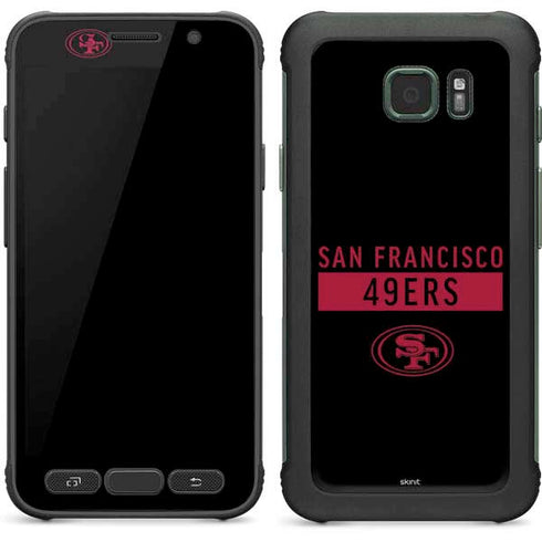 NFL San Francisco 49ers Black Performance Series Galaxy S7 Active Skin