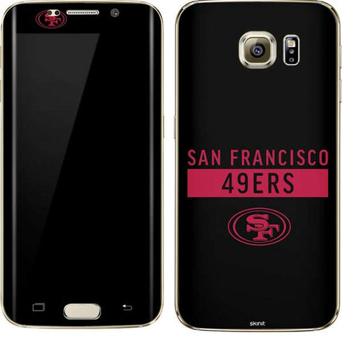 NFL San Francisco 49ers Black Performance Series Galaxy S7 Edge Skin