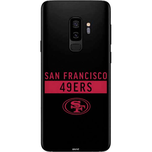 NFL San Francisco 49ers Black Performance Series Galaxy S9 Plus Skin