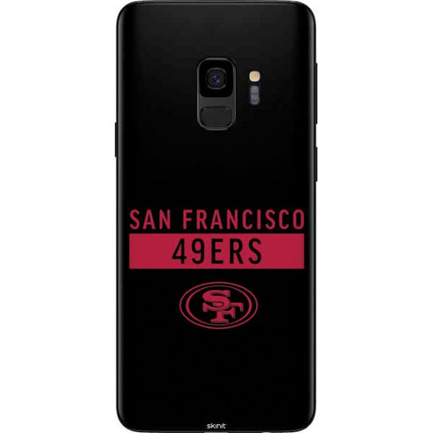 NFL San Francisco 49ers Black Performance Series Galaxy S9 Skin