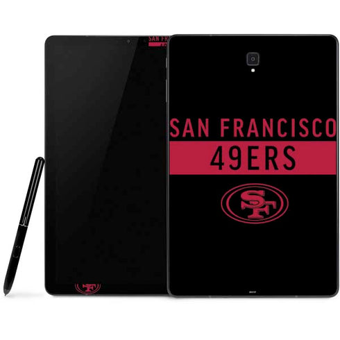 NFL San Francisco 49ers Black Performance Series Samsung Galaxy Tab Skin