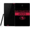 NFL San Francisco 49ers Black Performance Series Samsung Galaxy Tab Skin