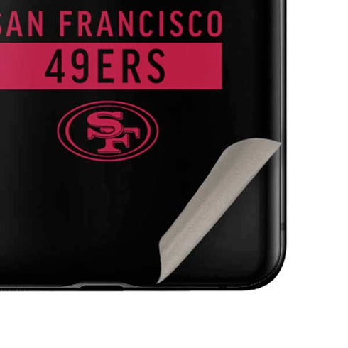 NFL San Francisco 49ers Black Performance Series Galaxy Z Flip Skin