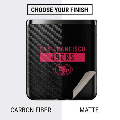 NFL San Francisco 49ers Black Performance Series Galaxy Z Flip Skin